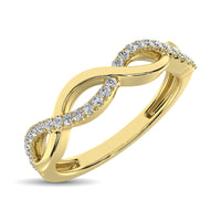 Thumbnail for 10K Yellow Gold 1/10 Ctw Diamond Promise Ring