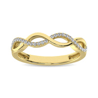 Thumbnail for 10K Yellow Gold 1/10 Ctw Diamond Promise Ring