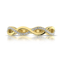 Thumbnail for 10K Yellow Gold 1/10 Ctw Diamond Promise Ring