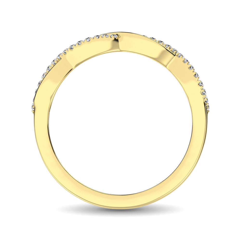 10K Yellow Gold 1/10 Ctw Diamond Promise Ring