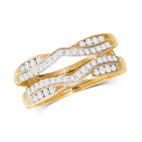 Thumbnail for 14K Yellow Gold 1/3 Ct.Tw.Diamond Guard Ring