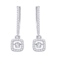 Thumbnail for 10K White Gold 2/5 Ct.Tw.Moving Diamond Fashion Pendant