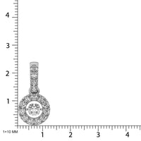 Thumbnail for 10K White Gold 9/10 Ct.Tw.Moving Diamond Fashion Pendant