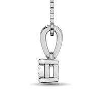 Thumbnail for 10K White Gold 1/10 Ct.Tw.Diamond Solitaire Pendant
