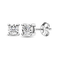 Thumbnail for 10K White Gold 1/5 Ct.Tw.Diamond Stud Earrings