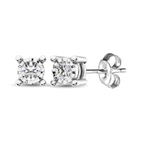 Thumbnail for 10K White Gold 1/3 Ct.Tw.Diamond Stud Earrings
