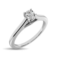 Thumbnail for 10K White Gold 1/3 Ct.Tw.Diamond Solitaire Engagement Ring