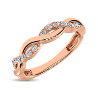 Thumbnail for 14K Rose  Gold 1/20 Ct.Tw.Diamond Wedding Band