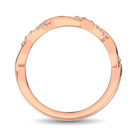 Thumbnail for 14K Rose  Gold 1/20 Ct.Tw.Diamond Wedding Band