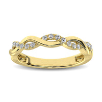 Thumbnail for 14K Yellow  Gold 1/20 Ct.Tw.Diamond Wedding Band