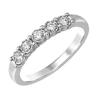 Thumbnail for 10K White Gold 2/5 Ct.Tw. Diamond Half Eternity Band