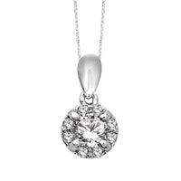 Thumbnail for 14K White Gold 1/3 Ct.Tw.Diamond Fashion Pendant