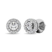 Thumbnail for 10K White Gold 1/4 Ct.Tw.Diamond Stud Earrings