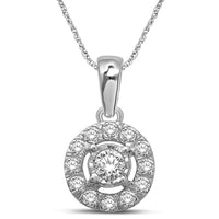 Thumbnail for 10K White Gold 1/4 Ct.Tw.Diamond Fashion Pendant