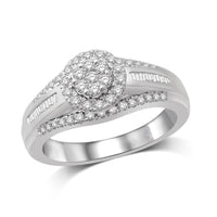 Thumbnail for 10K White Gold 1/2 Ct.Tw. Diamond Engagement Ring