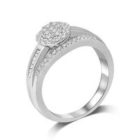 Thumbnail for 10K White Gold 1/2 Ct.Tw. Diamond Engagement Ring