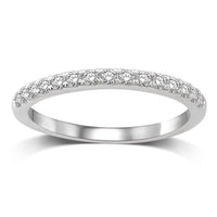 Thumbnail for 14K White Gold 1/2 Ct.Tw.Diamond Wedding Band