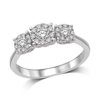 Thumbnail for 14K White Gold 1/2 Ct.Tw.Diamond Fashion Ring