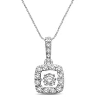 Thumbnail for 14K White Gold 1 Ct.Tw. Moving Diamond Pendant