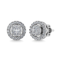 Thumbnail for 14K White Gold 2/5 Ct.Tw. Diamond Stud Earrings