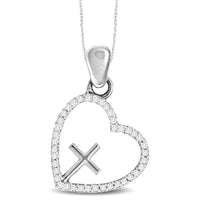 Thumbnail for 10K White Gold 1/8 Ct.Tw. Diamond Fashion Pendant
