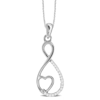 Thumbnail for 10K White Gold 1/20 Ct.Tw. Diamond Fashion Pendant