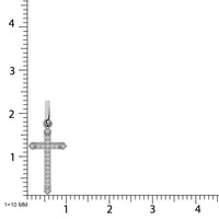 Thumbnail for 10K White Gold 1/20 Ct.Tw.Diamond Cross Pendant