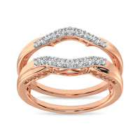 Thumbnail for 10K Rose Gold 1/4 Ct.Tw.Diamond Guard Ring