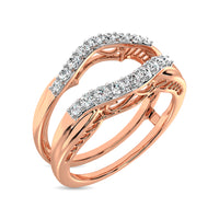 Thumbnail for 10K Rose Gold 1/4 Ct.Tw.Diamond Guard Ring