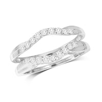 Thumbnail for 10K White Gold 1/4 Ct.Tw.Diamond Guard Ring
