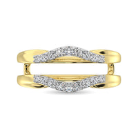 Thumbnail for 10K Yellow Gold 1/4 Ct.Tw.Diamond Guard Ring