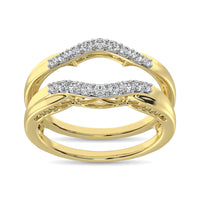 Thumbnail for 10K Yellow Gold 1/4 Ct.Tw.Diamond Guard Ring