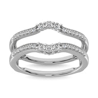 Thumbnail for 10K White Gold 1/3 Ct.Tw.Diamond Guard Ring