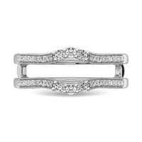 Thumbnail for 10K White Gold 1/3 Ct.Tw.Diamond Guard Ring