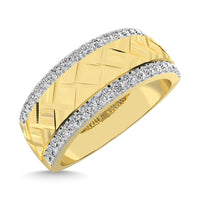 Thumbnail for 14K Yellow Gold 1/2 Ct.Tw.Diamond Machine Mens Band