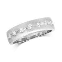 Thumbnail for 14K White Gold 1/3 Ct.Tw.Diamond Machine Mens Band