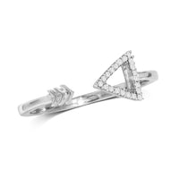 Thumbnail for 10K White Gold Diamond Accent Fashion Ring