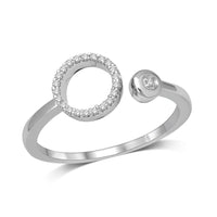 Thumbnail for 10K White Gold 1/20 Ct.Tw.Diamond Open Ring