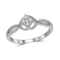 Thumbnail for 10K White Gold 1/5 Ct.Tw.Diamond Promise Ring