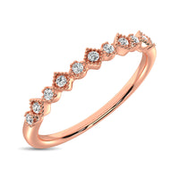 Thumbnail for 14K Rose Gold 1/20 Ctw Diamond Stackable Band
