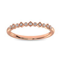 Thumbnail for 14K Rose Gold 1/20 Ctw Diamond Stackable Band