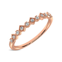 Thumbnail for 14K Rose Gold 1/20 Ctw Diamond Stackable Band