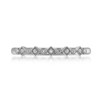 Thumbnail for 14K White Gold 1/20 Ctw Diamond Stackable Band