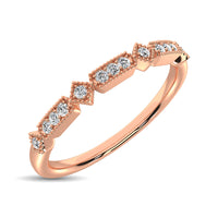 Thumbnail for 14K Rose Gold 1/20 Ct.Tw.Diamond Stackable Band