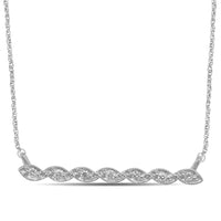 Thumbnail for 10K White Gold 1/20 Ctw Diamond Fashion Necklace