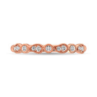 Thumbnail for 14K Rose Gold 1/10 Ctw Diamond Stackable Band