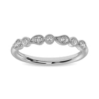 Thumbnail for 14K White Gold 1/10 Ctw Diamond Stackable Band