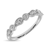 Thumbnail for 14K White Gold 1/10 Ctw Diamond Stackable Band