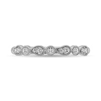 Thumbnail for 14K White Gold 1/10 Ctw Diamond Stackable Band