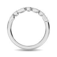 Thumbnail for 14K White Gold 1/10 Ctw Diamond Stackable Band